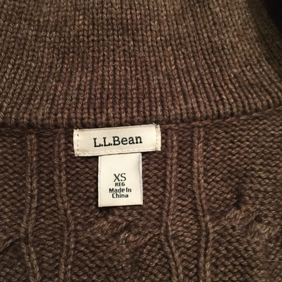 LL Bean Cable Knit Duster - Picture 3 of 3